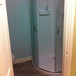 stand up shower installation