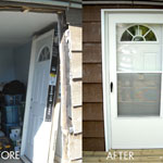 before and after door