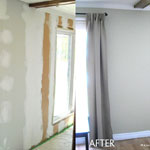 before and after wall