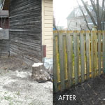 before and after yard